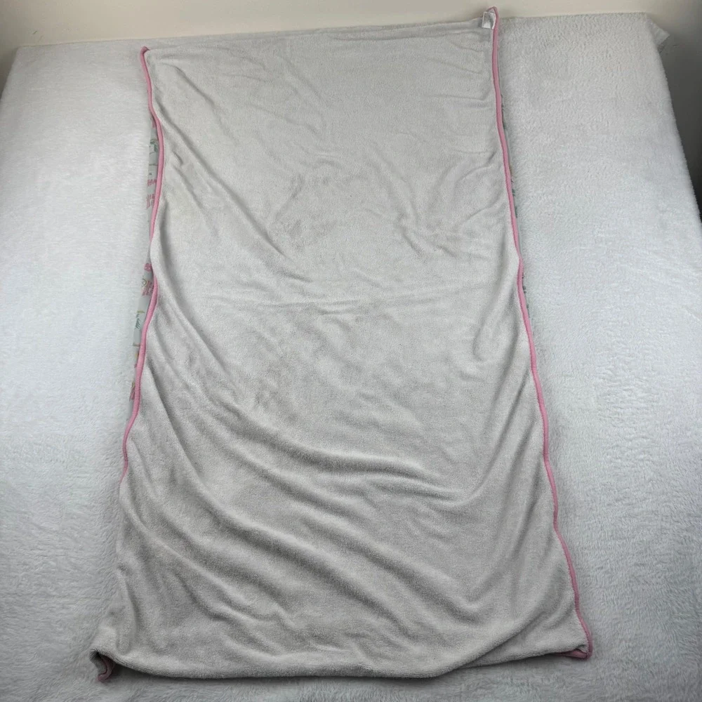 The Beaufort Bonnet Company Bath Towel‎ NS Blue Pink Beach Print Pima
